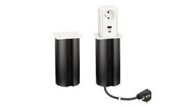Elektrická zásuvka PowerUp 2x230V 2xUSB A+C bílá